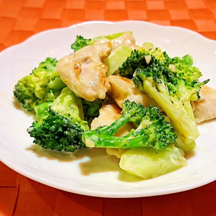 ブロッコリーと鶏肉のにんにくマヨ炒め レシピ 作り方 By メリッコ 楽天レシピ